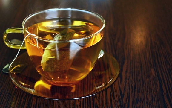 ชา ถุงชา ถ้วย ร้อน เครื่องดื่ม โต๊ะ ไม้