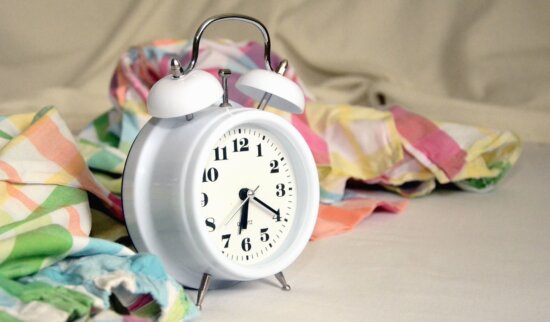 Bufanda, despertador, hora, minuto, mecanismo, tiempo