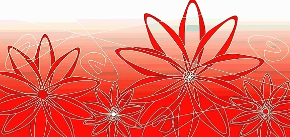λουλούδι, σχεδιασμός, τέχνη του υπολογιστή