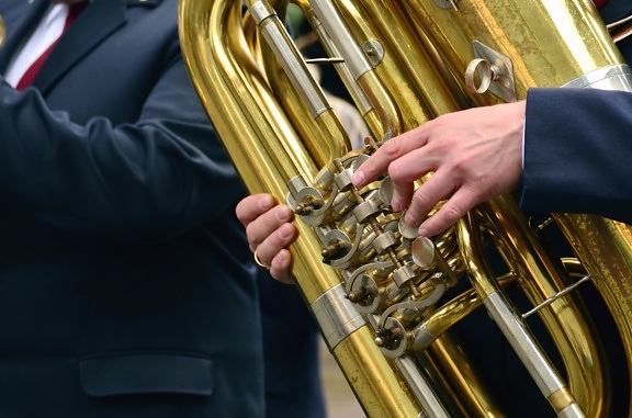 Chaqueta, trompeta, instrumento, instrumento de viento, metal, sonido, orquesta