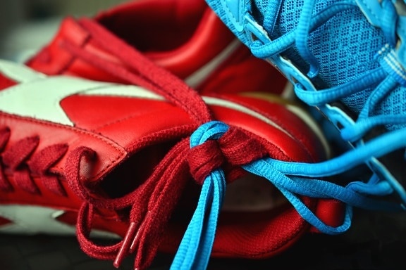 giày, dây giày, thể thao, giày, màu sắc, đầy màu sắc