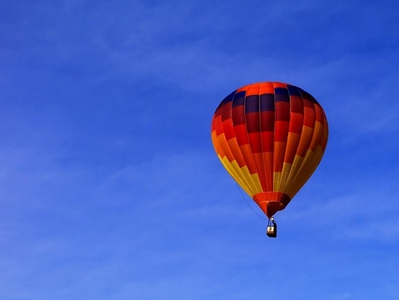 varm luft ballon, sky, ballong, flygplan, blå himmel, fordon