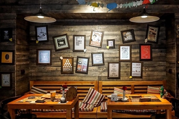 foto muur decoratie, restaurant, interieur