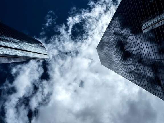 cloud, sky, building, downtown, architecture, shadow