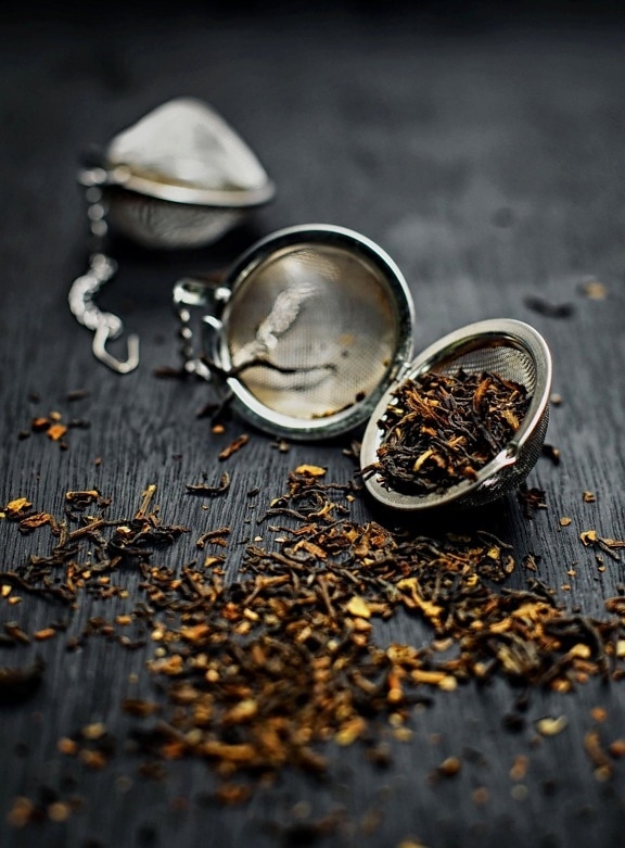 čaj, rostlina, čajník, kovové