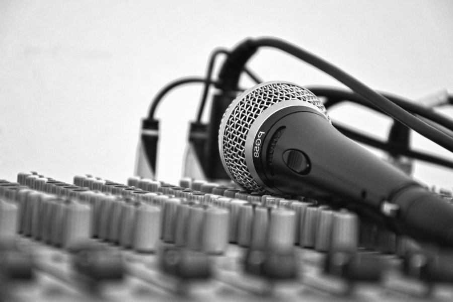 mikrofon, amplifikatör, elektronik, ses, ses, müzik, sanatçı