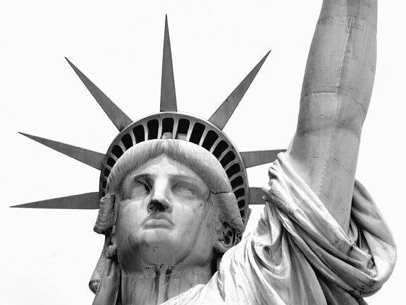 statuen, liberty, skulptur, mindesmærke, kunst, arkitektur