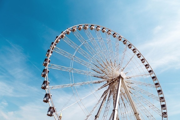 amusement park, wheel, construction, entertainment, sky