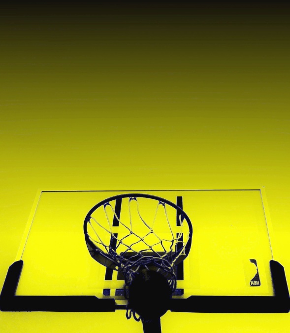 basketball, ball, styret, nett, sport