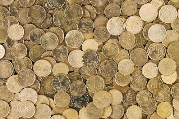 metall mynt, pengar, värde, betalning