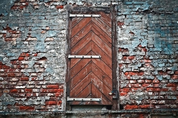 τούβλο, τοίχο, υφή, επιφάνεια, υλικό, πόρτα