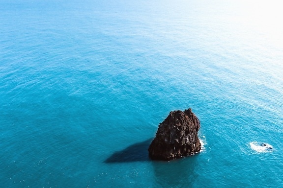 Mer, bleu, eau, roches, île