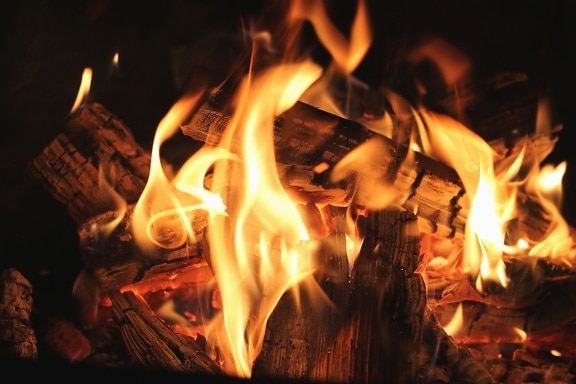 fire, heat, grill, smoke, wood, heating