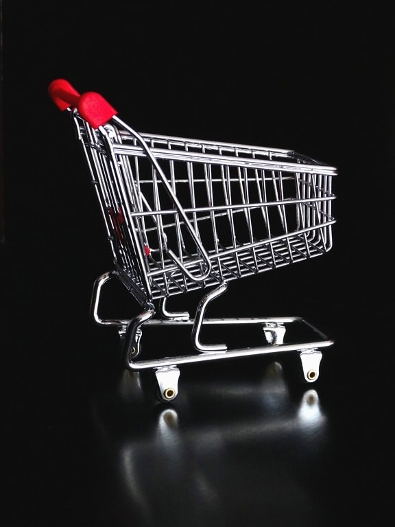 cart, metal, wheel, supermarket, shopping cart