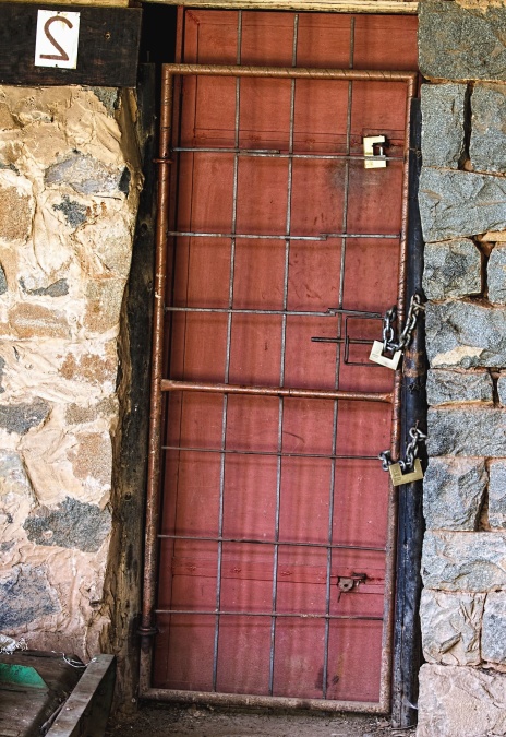 τοίχο, τούβλο, πόρτα, κλείδωμα πλέγματος, πέτρα