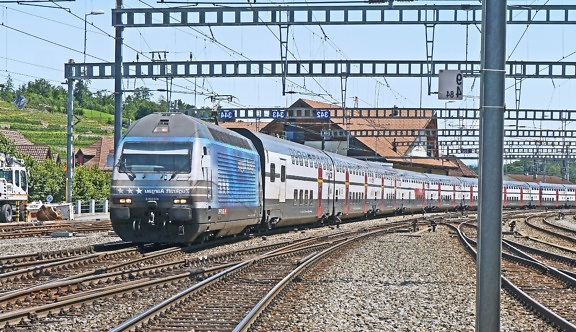 Station, locomotive, train, véhicule, transport, transport, voyage, chemin de fer, chemin de fer