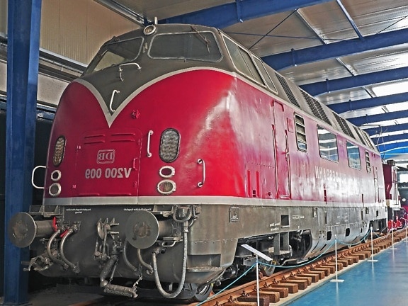 Locomotive, train, électromotrice, musée