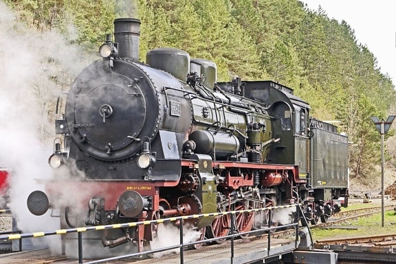 lokomotiva, pare, dim, metala, vozila, željeznički, željeznice, parni stroj