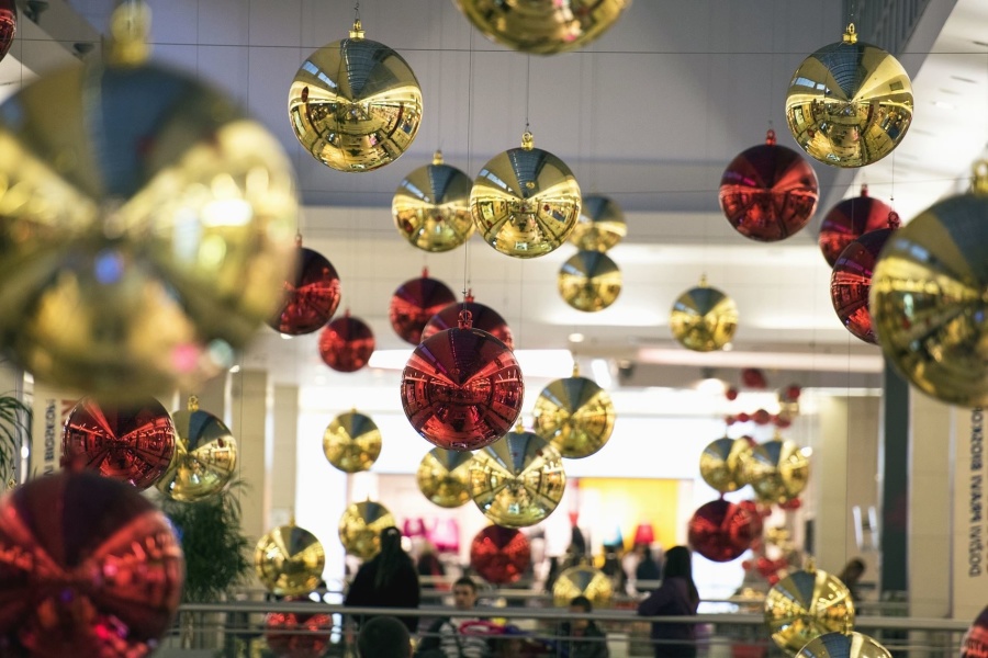 dekoration, jul, nyår, personer