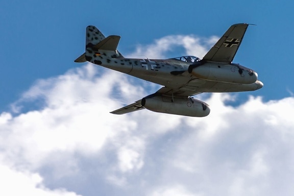 αεροπλάνο, αεριωθούμενο, ιστορία, στρατιωτική, πολεμικό αεροπλάνο, ουρανό, σύννεφο