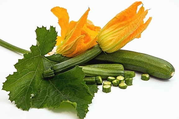 agurk, blomst, blad, vegetabilske, økologiske, fødevarer, salat, kost