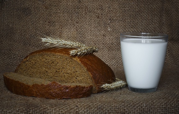 นม ขนมปัง ข้าว อาหาร โภชนาการ พลังงาน