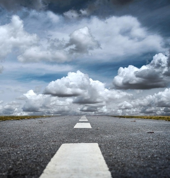 road, asphalt, sky, cloud, transport