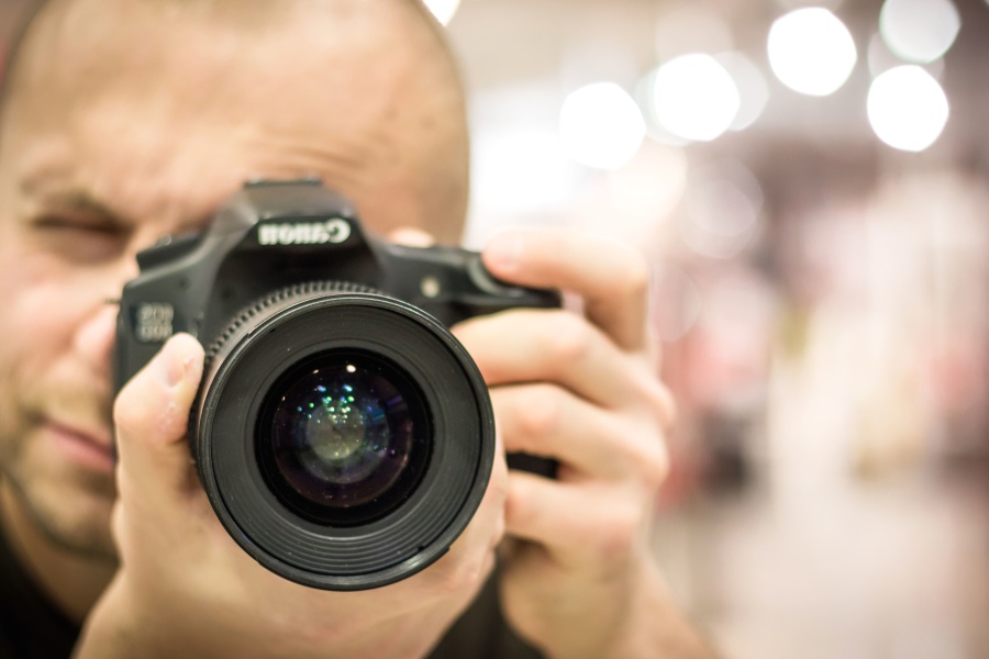 fotoaparáte, fotograf, objektív, zariadenia, technológie, digitálne, fotografie, osoba