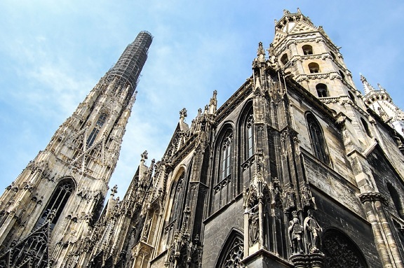 katedralen, kirken, arkitektur, facade, bygning, tårn, gotisk, religion