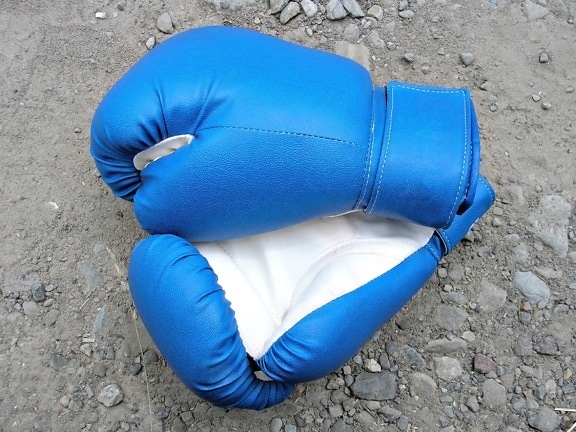 rukavice, boxing, zem, kameň, zápästia, šport