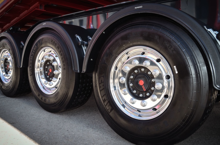 pneu de caminhão, parafuso, para-choque, metal, roda