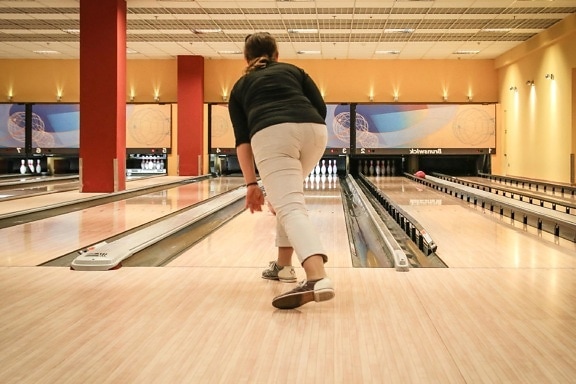 bowling, hall, ball, sport, fun, floor