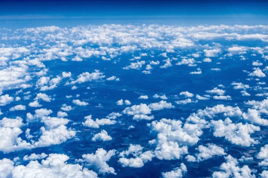 Meteorologie, himmel, azurblau, wolke, wetter, atmosphäre, luft