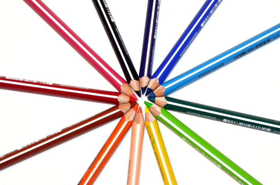 creion, din lemn, culoare, colorate, desen