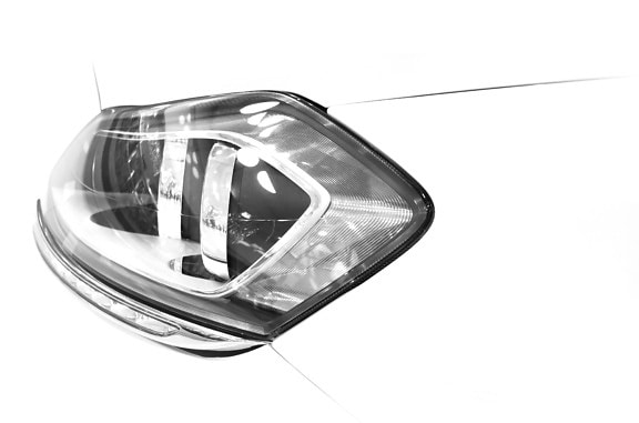 headlight, automobile, vehicle, mirror, glass