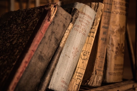 книги, книжные полки, старый, знания