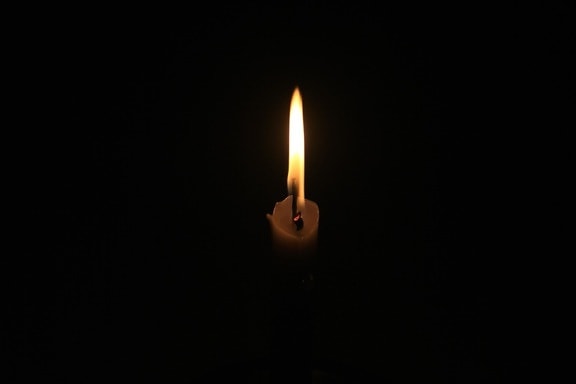 candle, flame, candle cord, fire, darkness