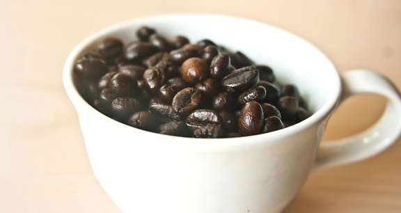hạt cà phê, Cúp, hạt, thực phẩm, màu nâu, mug