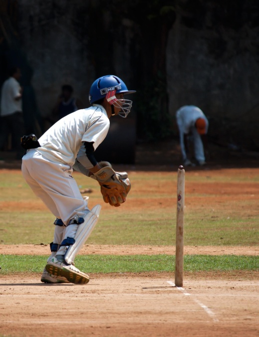 cricket, spelare, base, sport, idrottsman nen