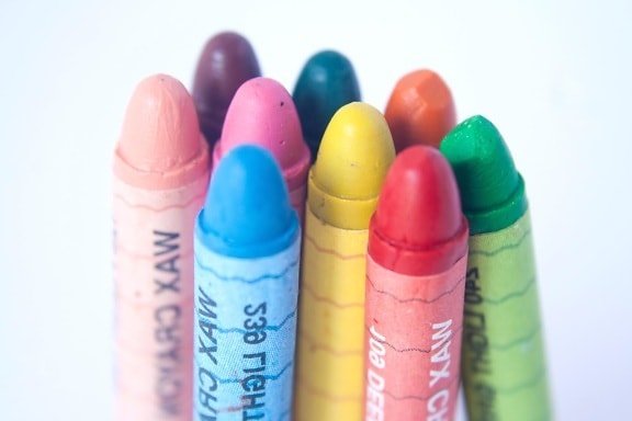 crayon, pencil, color, yellow, colorful, education