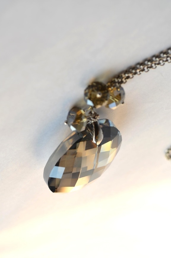 Collier, cristal, pendentif, bijoux