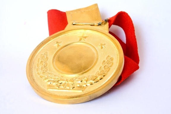золоту медаль, золото, метал