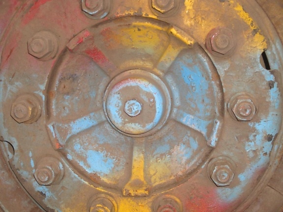 metal, iron, rust, object, wheel