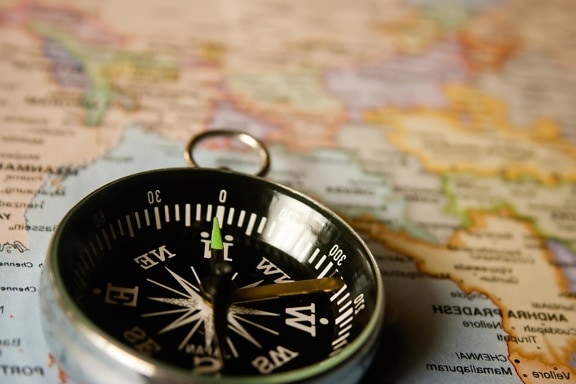 kompas, navigace, mapy, nástroje, zařízení