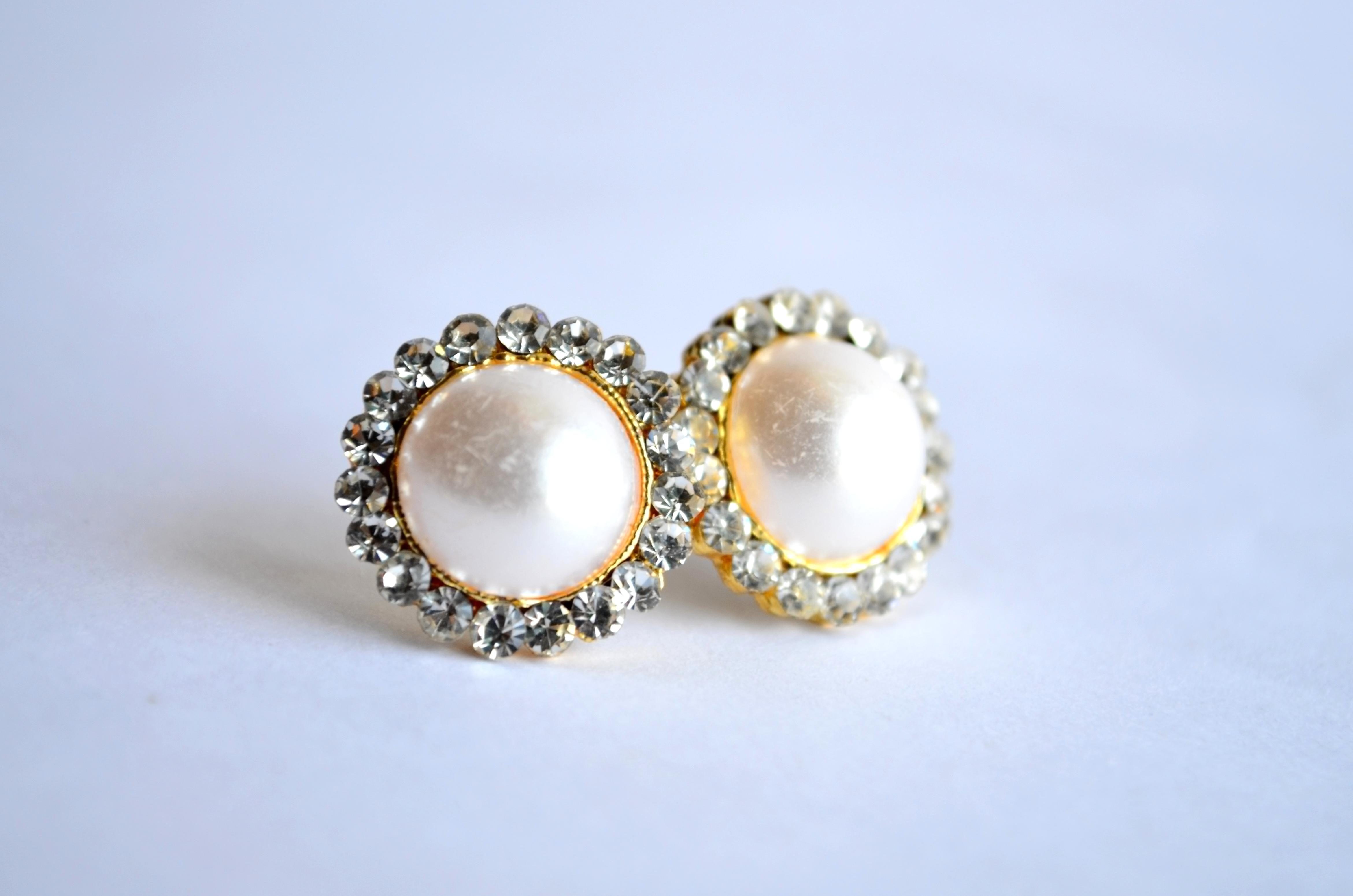 Image result for pearl earrings