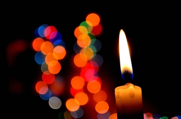candle, light, decoration, dark, flame, fire