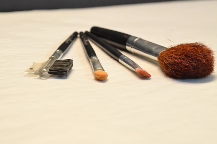 makeup børste, objekt, værktøjet, håndværktøjet