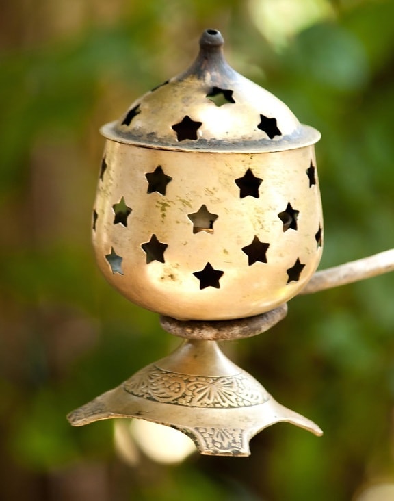 brass, old, lantern, lamp, metal, object
