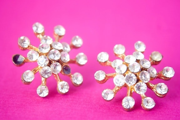 diamond, jewelry, earring, gold, luxury
