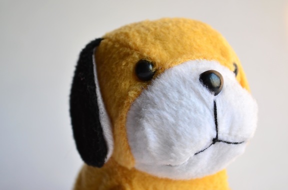 yellow, puppy, toy, object